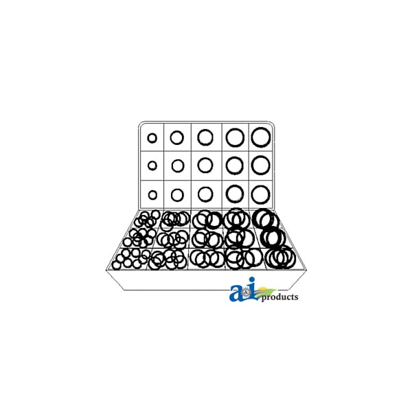 Neoprene O-Ring Assortment (225 pieces) 7.88" x4.13" x1.25"